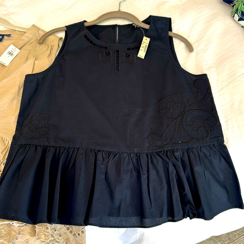 Cotton tops / ruffle bottom cutout NWT (Sml), Madewell cutouts  (Med) NWT